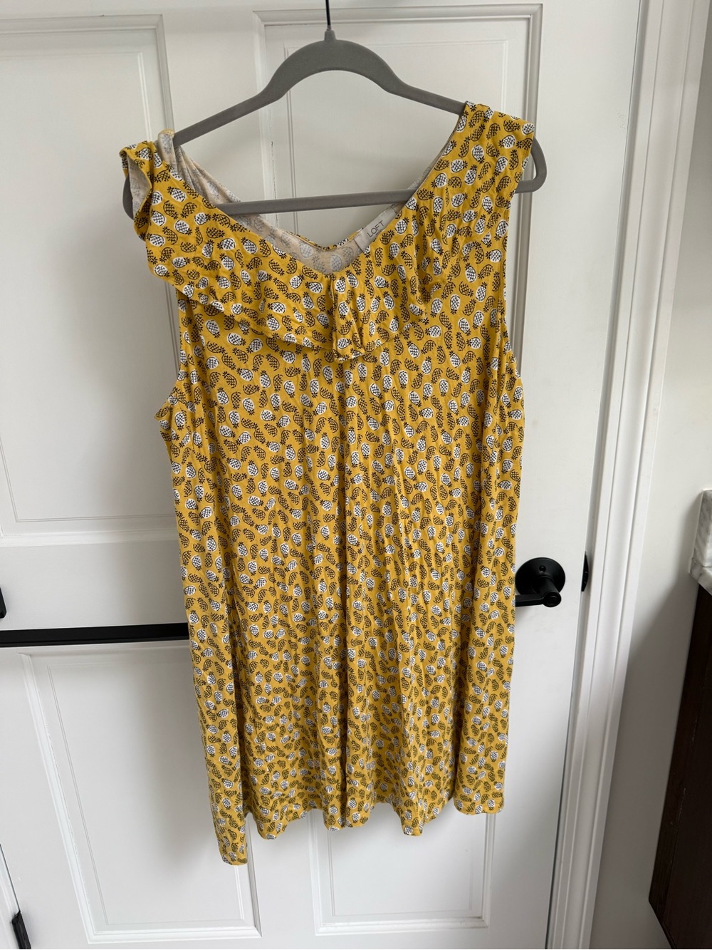 LOFT Yellow Pineapple Dress